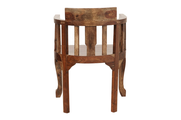 Lubin Solid Wood Living Room Chair in Honey Oak Finished - Rajasthali Furniture