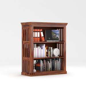 Small Size BookShelf for Bedroom, Office, Classroom, | Natural Finish | - Rajasthali Furniture 