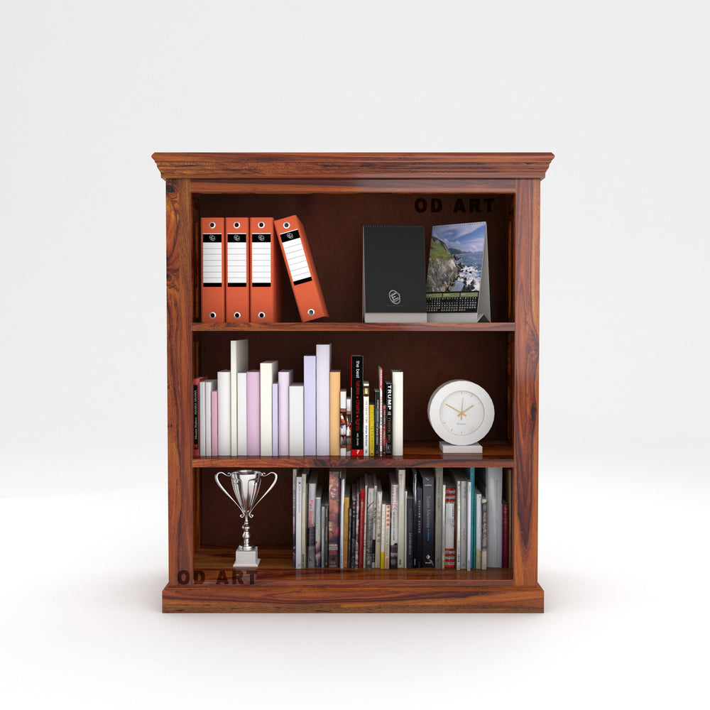 Small Size BookShelf for Bedroom, Office, Classroom, | Natural Finish | - Rajasthali Furniture 