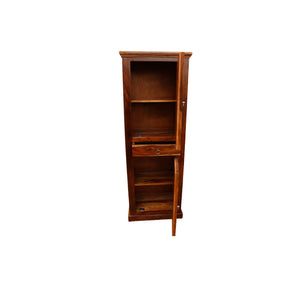 Rajasthali Furniture Woodcrony ‎Sheesham Wooden Niwar 2 Door Almirah/Wardrobe/Cabinet with Storage of 4 self and 1 Drawers | (Brown met Finish)