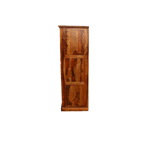 Rajasthali Furniture Woodcrony ‎Sheesham Wooden Niwar 2 Door Almirah/Wardrobe/Cabinet with Storage of 4 self and 1 Drawers | (Brown met Finish)