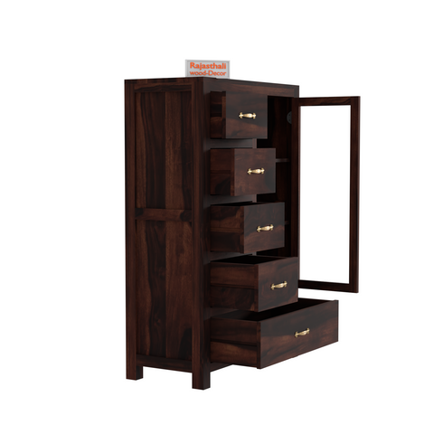 Wooden Display Sideboard cabinet cum chest of drawers for living room