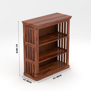 Small Size BookShelf for Bedroom, Office, Classroom, | Natural Finish | - Rajasthali Furniture 
