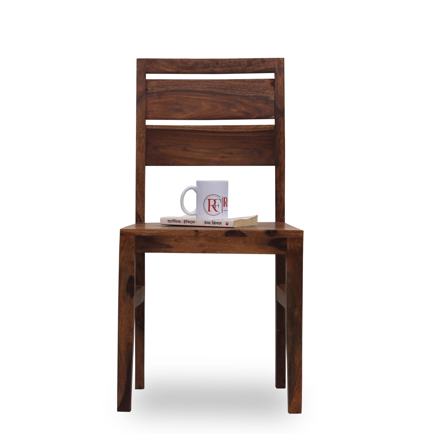 Lowa Solid Sheesham Wood Dining cum Study Chair in Natural Finish - Rajasthali Furniture 