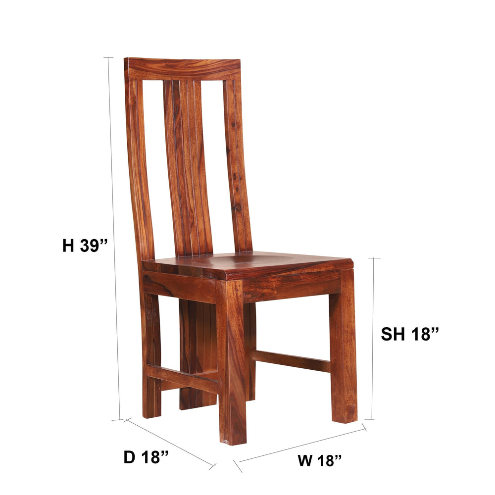 Katrina Sheesham Wood Dining Chair (Natural Finish)