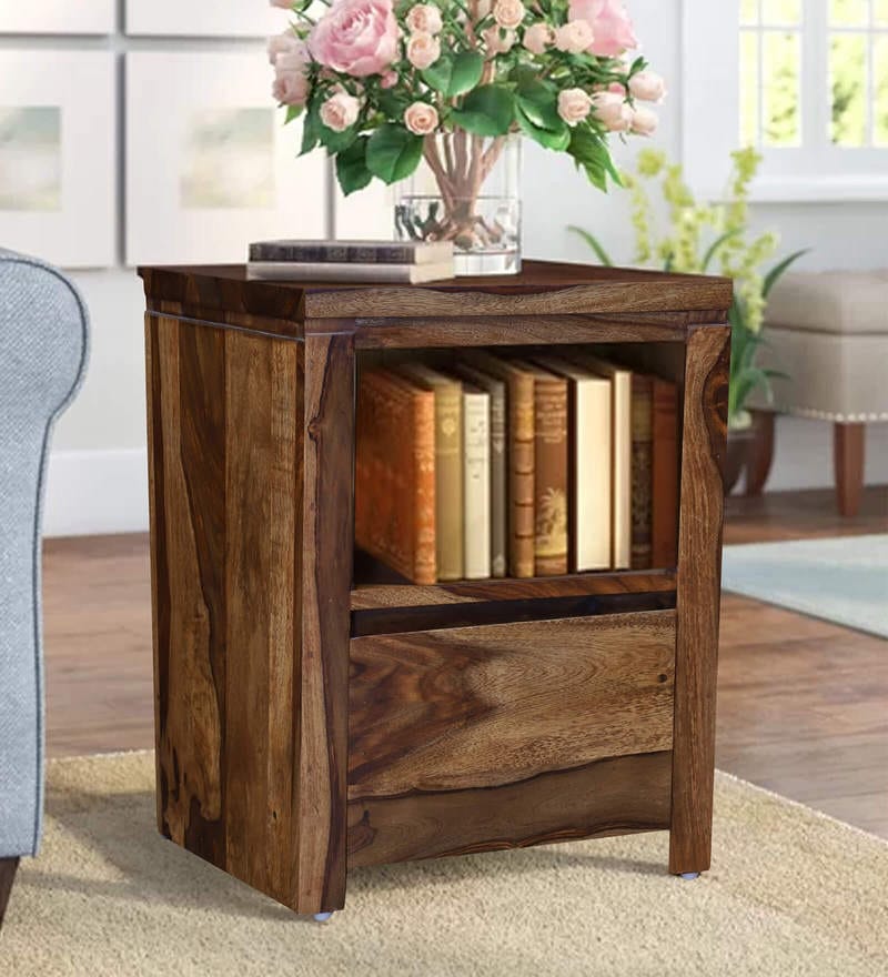 Solid Wood Bed Side Table