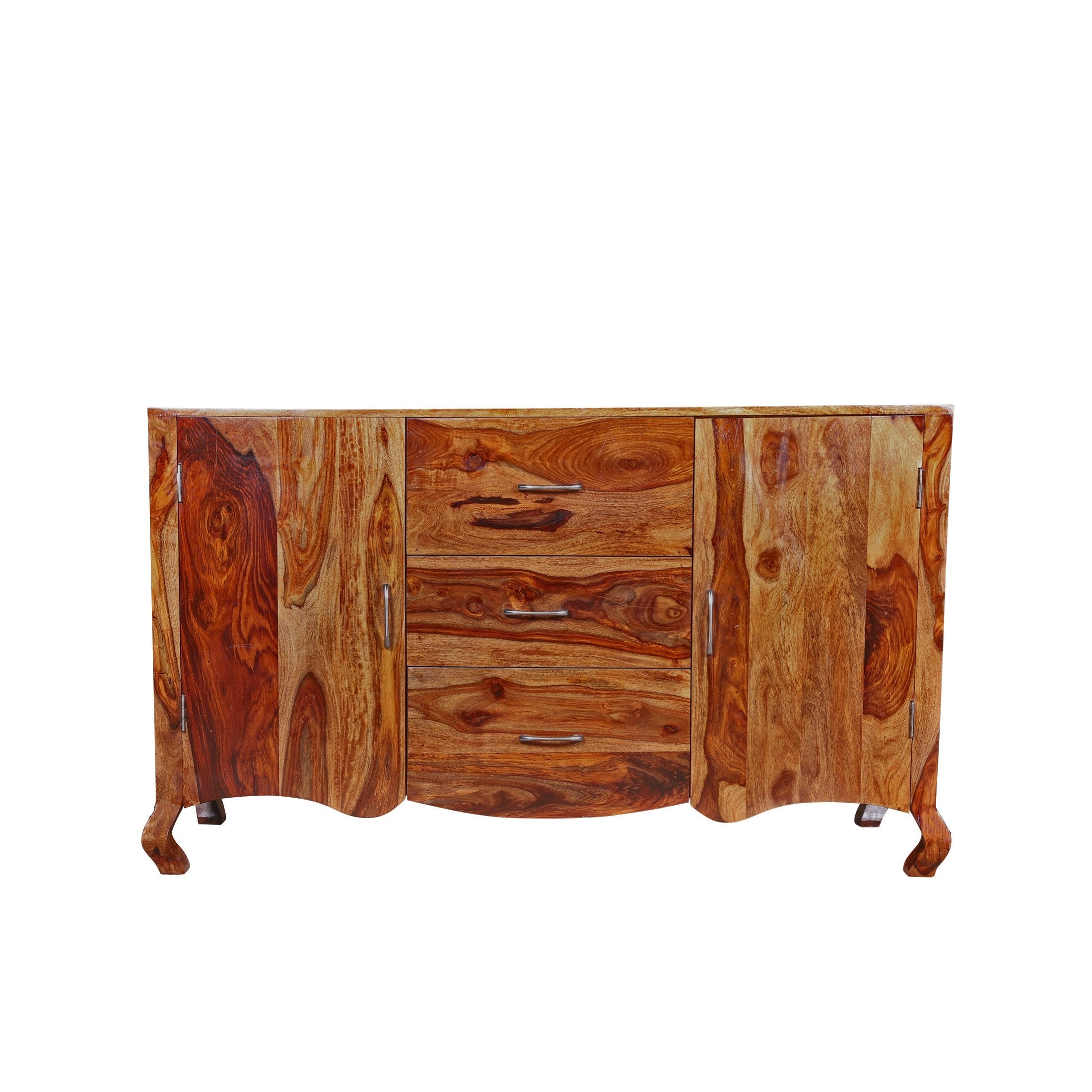 Shay Solid Wood Cabinet in Honey Finished Rajasthali Furniture - rajasthali-furniture