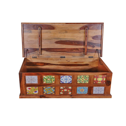 Glenns Ceremic Storge box cum Trunk - rajasthali-furniture