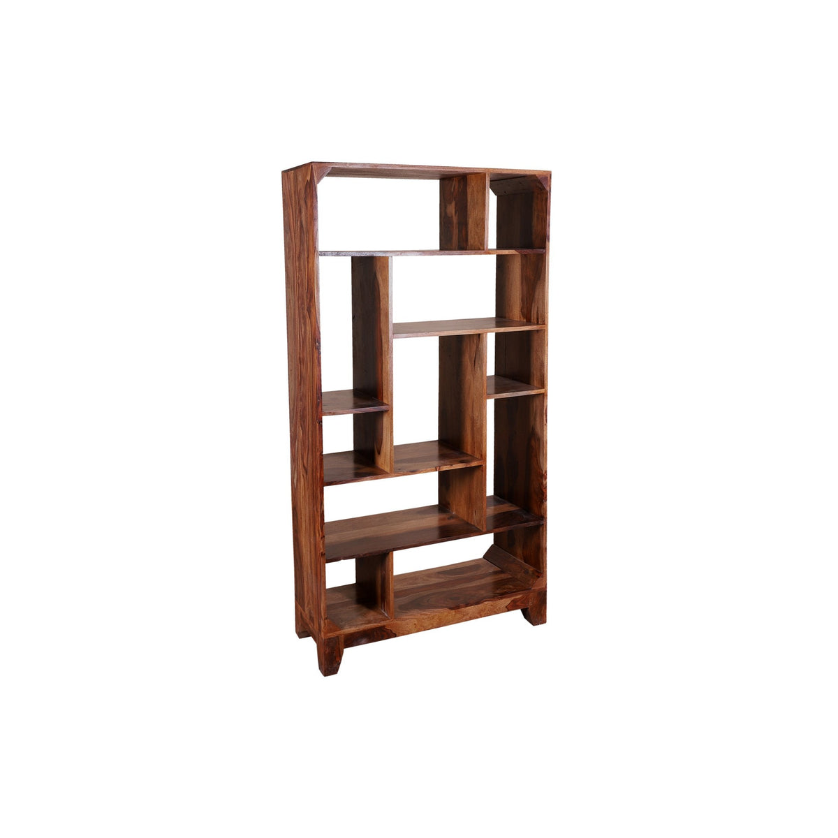 Bottlesfoard Solid Wood Book Shelf in Natural Finish - rajasthali-furniture