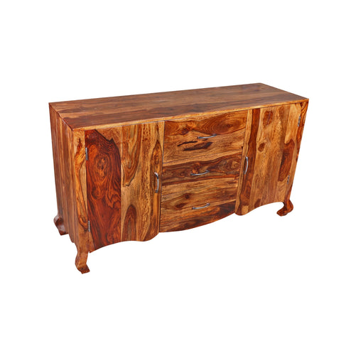 Shay Solid Wood Cabinet in Honey Finished Rajasthali Furniture - rajasthali-furniture