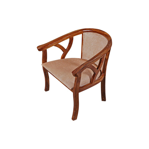 Aspen Solid Wood Lounge Bedroom Chair - Rajasthali Furniture 