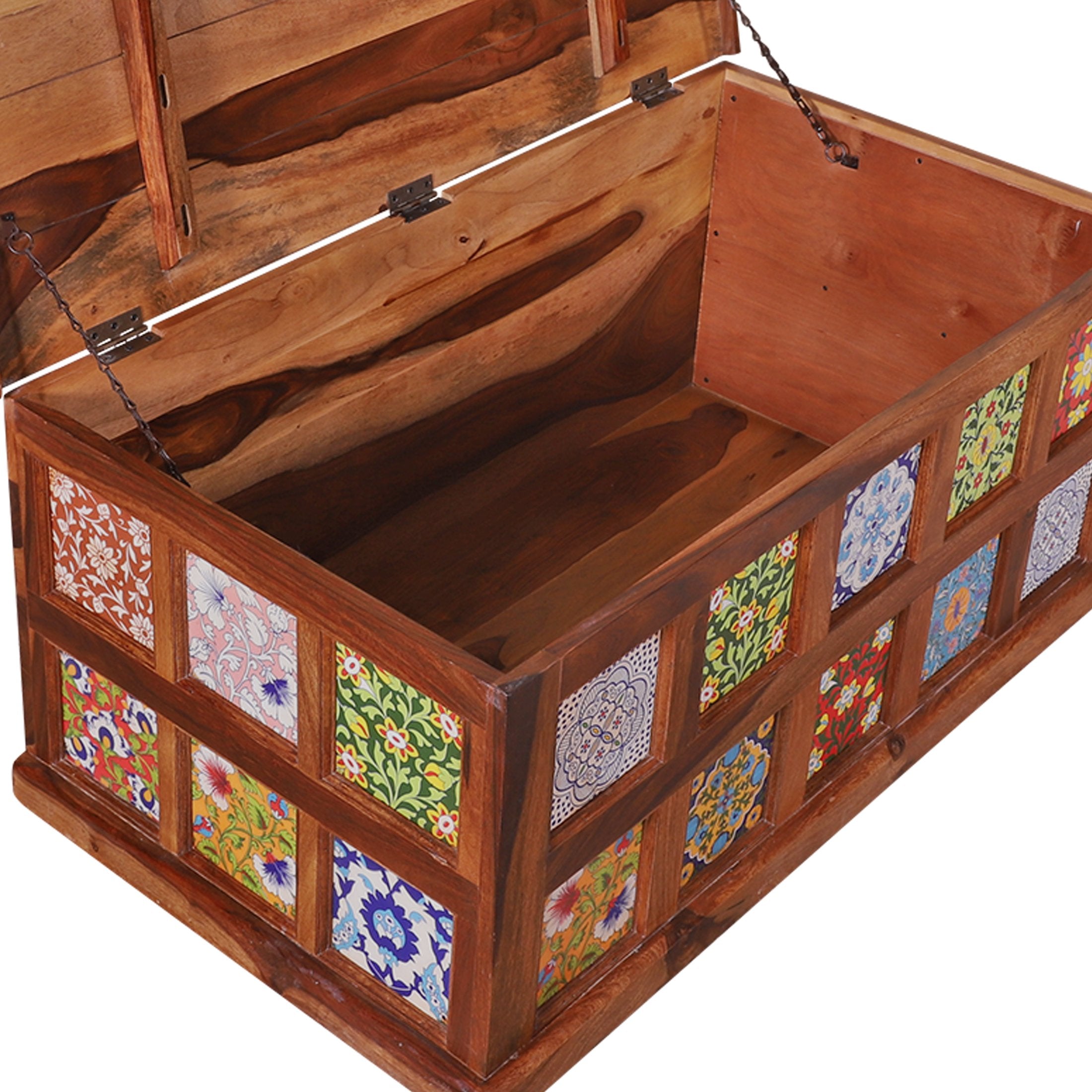 Glenns Ceremic Storge box cum Trunk - rajasthali-furniture