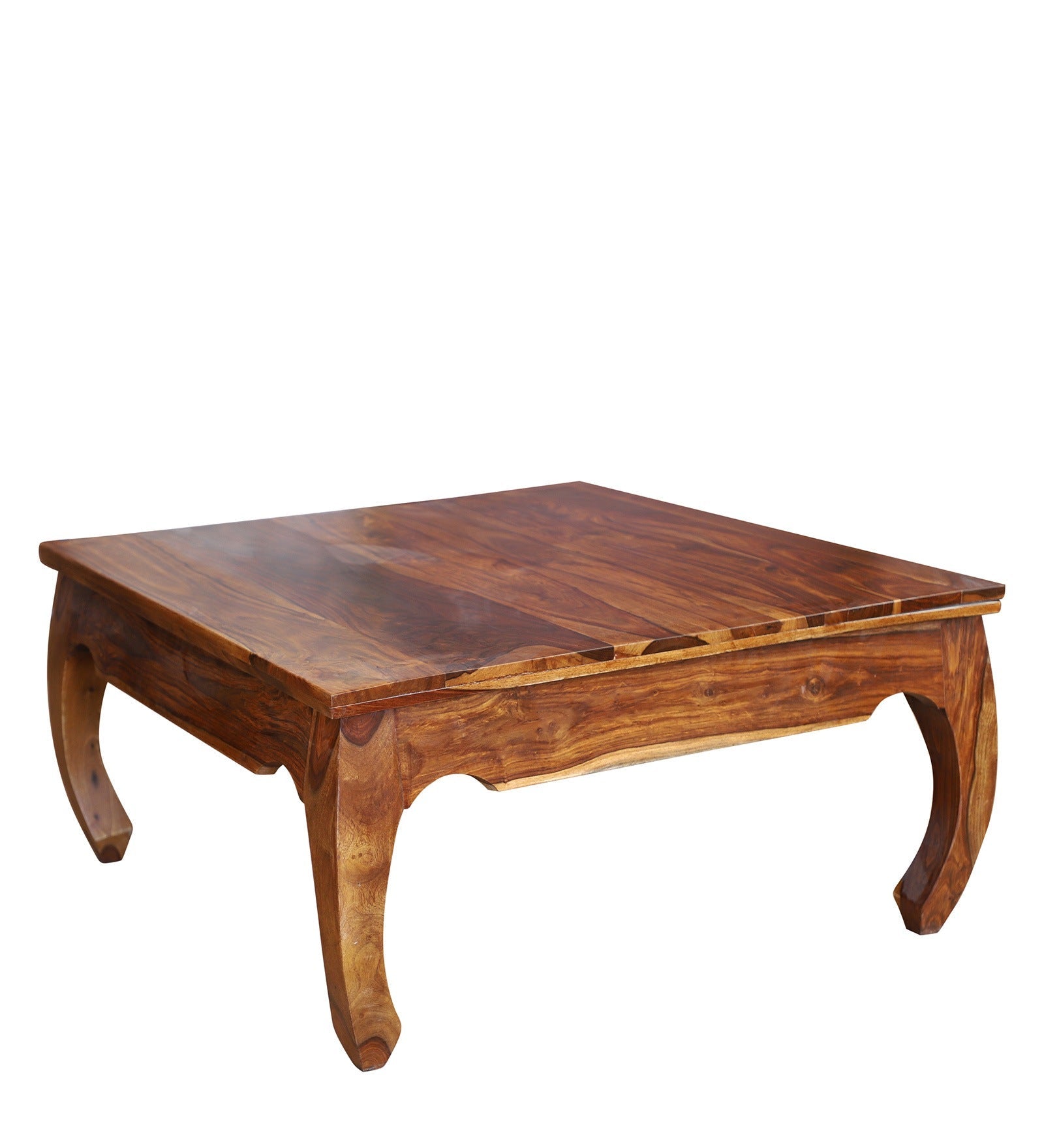 Rumia Solid Wood Center Table in Honey Oak Finished Rajasthali Furniture - Rajasthali Furniture 