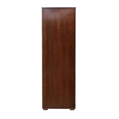 Camille Wooden Dressing Mirror with Hidden Storage in Honey Oak Finish - Rajasthali Furniture 