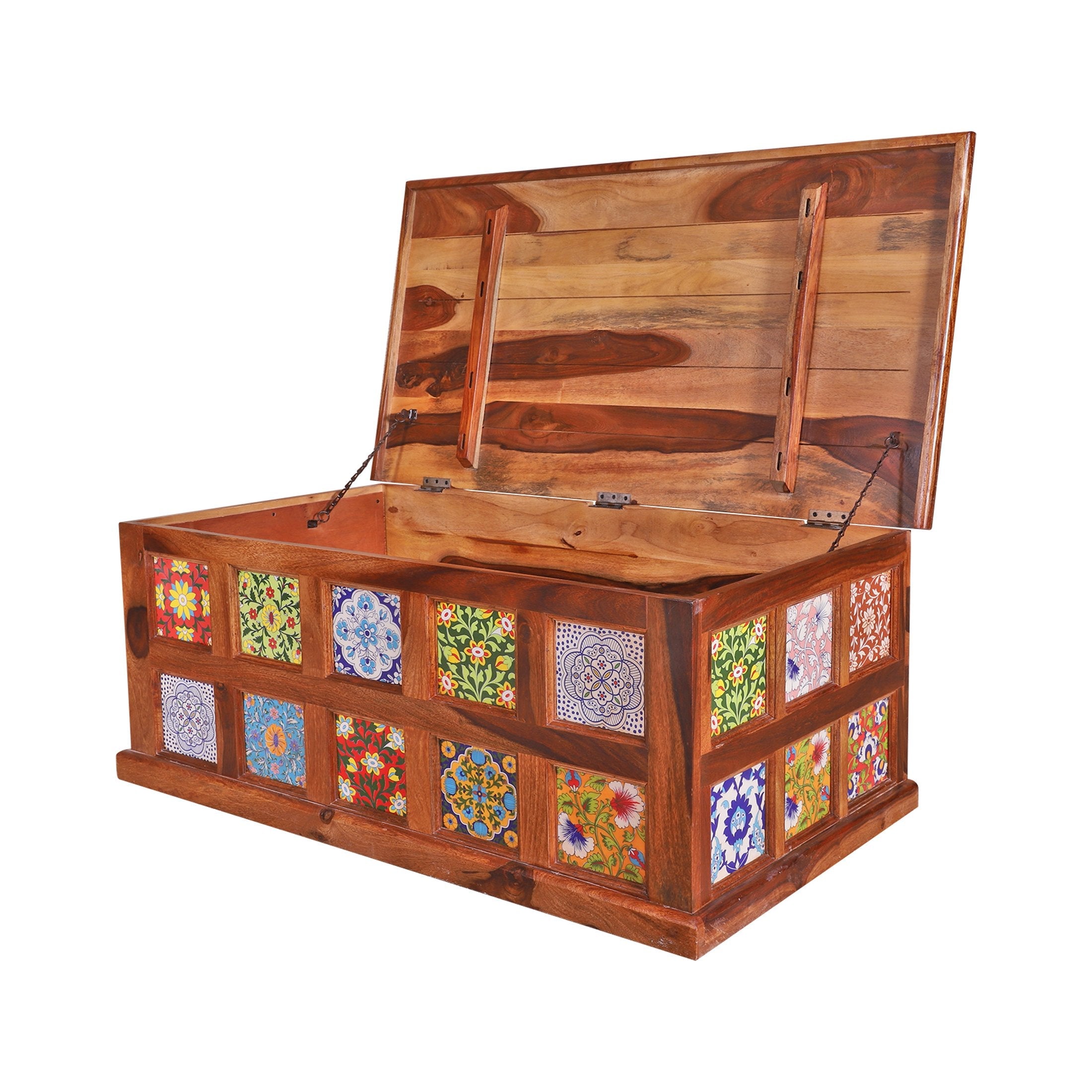 Glenns Ceremic Storge box cum Trunk - rajasthali-furniture