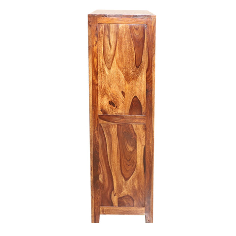 Konto Wooden Display Side board cabinet in Natural Finish - Rajasthali Furniture 