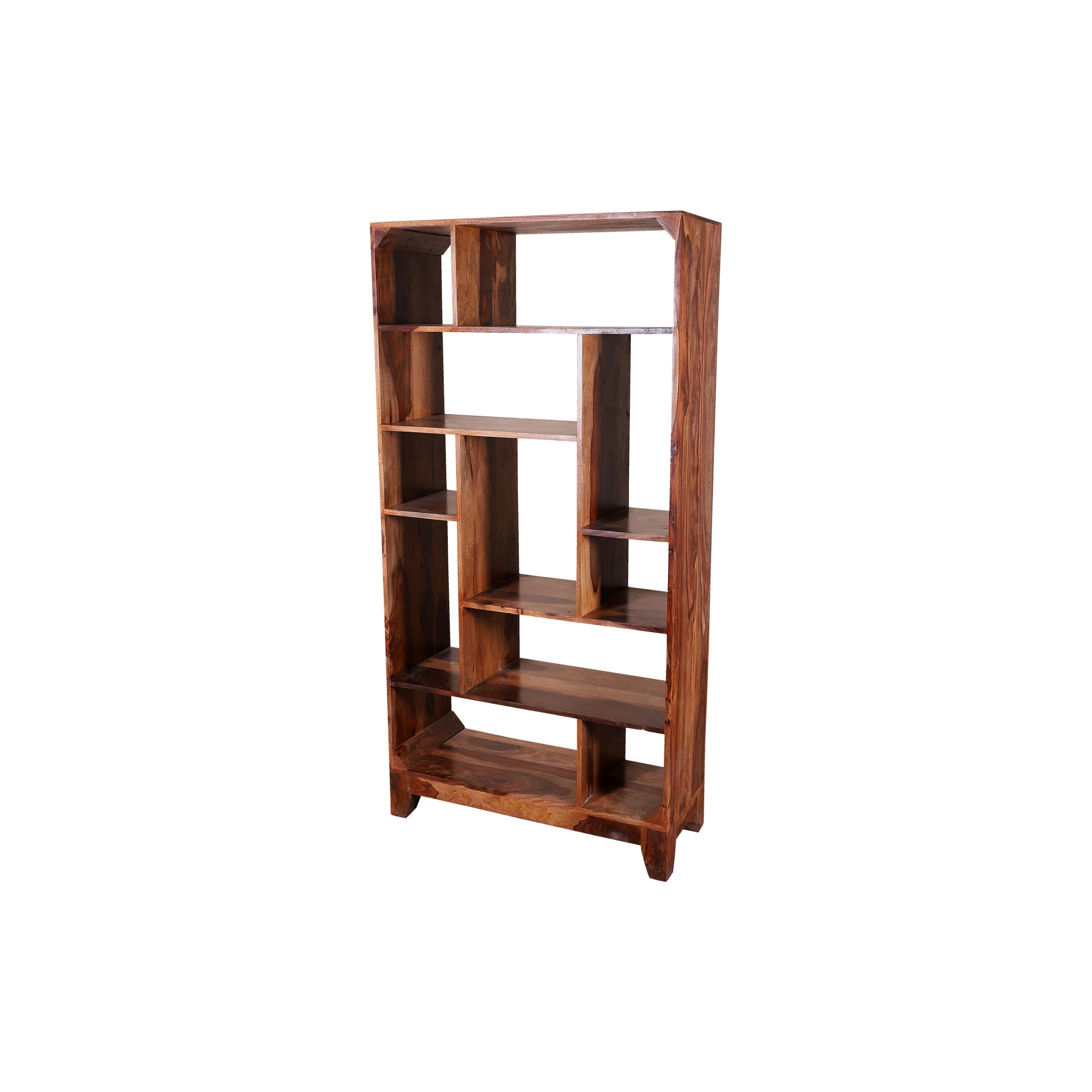 Bottlesfoard Solid Wood Book Shelf in Natural Finish - rajasthali-furniture