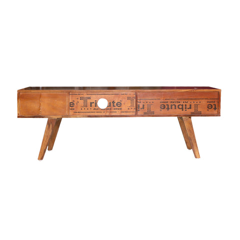 Lekedi 57" Solid Wood Open Shelf with Two Palla TV Unit - Rajasthali Furniture 