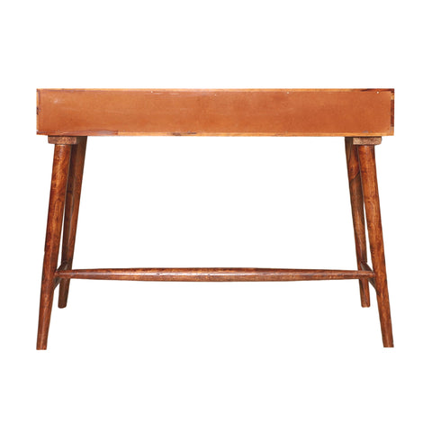 Longridge Solid Wood Two drawer wooden console Table - Rajasthali Furniture 