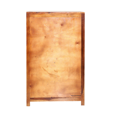 Konto Wooden Display Side board cabinet in Natural Finish - Rajasthali Furniture 