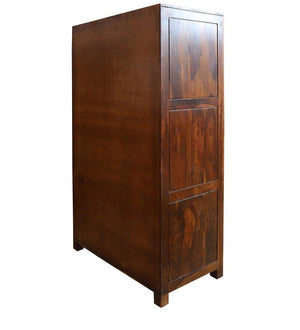 Arizona Solid Wood Two Door Almirah in Honey Oak Finished Rajasthali Furniture - Rajasthali Furniture 