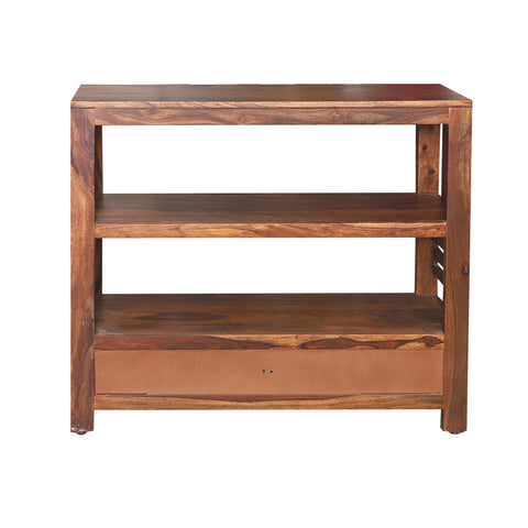 Baek Wooden Side Board with shelves - Rajasthali Furniture 